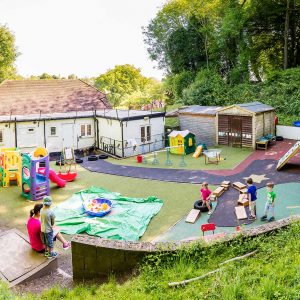 Preschool play outside